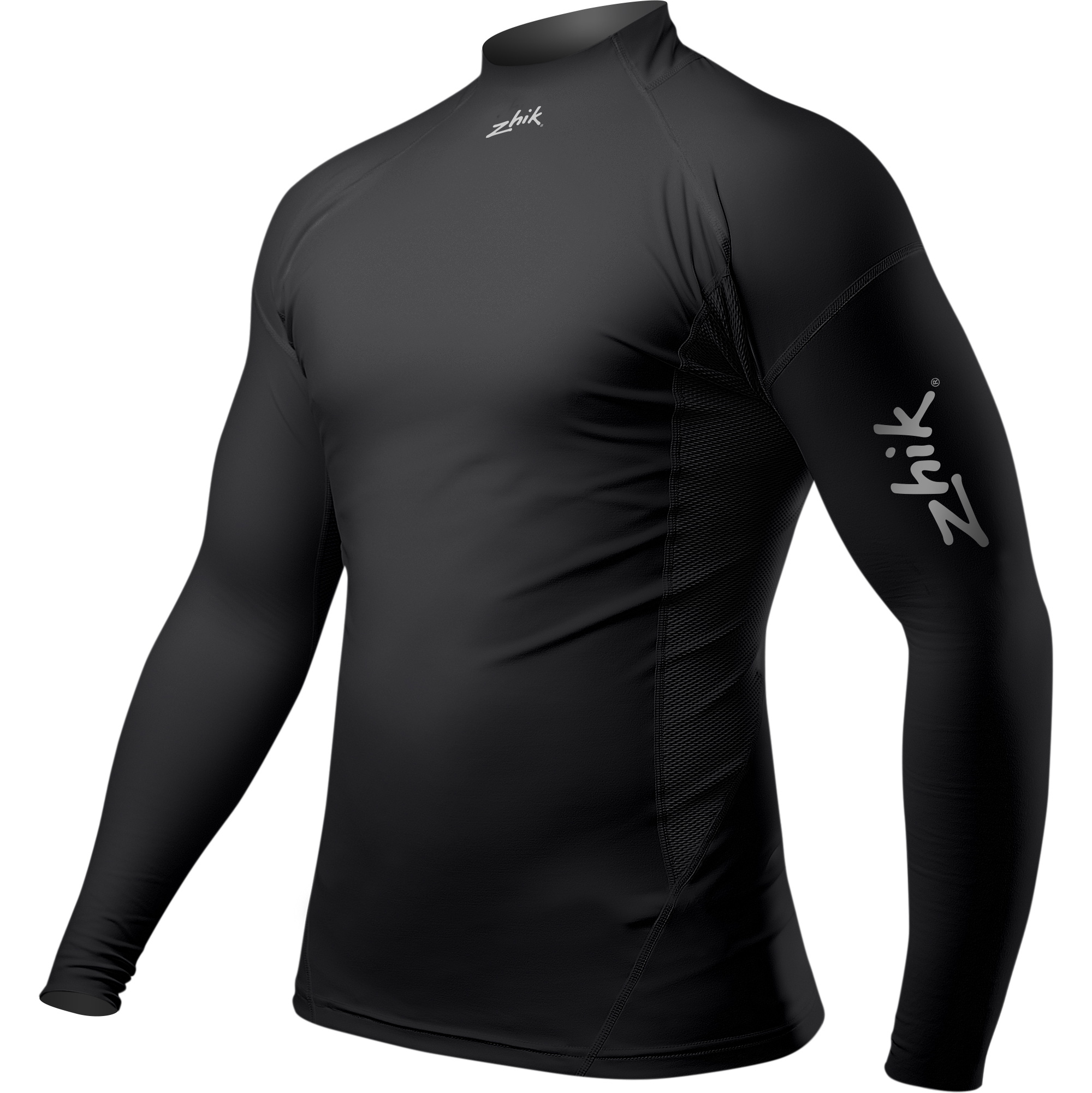 2026 Zhik Proteção De Manga Comprida Em Spandex Eco UPF50+ Para Homem DTP-0063 - Black